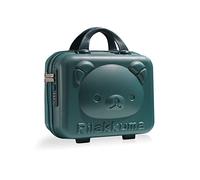 Balakaka Beauty Case da Viaggio 10L con Blocco Password, Impermeabile Valigetta Trasporto Trucchi Valigia con Maniglia, Valigetta Trucchi con Cerniera Custodia Cosmetica in ABS, Verde scuro