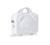 Balakaka Beauty Case da Viaggio 10L con Blocco Password, Impermeabile Valigetta Trasporto Trucchi Valigia con Maniglia, Valigetta Trucchi con Cerniera Custodia Cosmetica in ABS, bianco