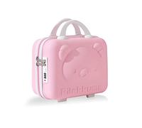 Balakaka Beauty Case da Viaggio 10L con Blocco Password, Impermeabile Valigetta Trasporto Trucchi Valigia con Maniglia, Valigetta Trucchi con Cerniera Custodia Cosmetica in ABS, rosa