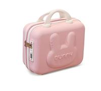 Balakaka Beauty Case da Viaggio per Cosmetici Password Borsa Cosmetica, Beauty Case Rigido regalo della ragazza, Borsa da Toilette Portatile Impermeabile in ABS Custodia con Manico Rosa