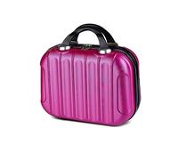 Balakaka Beauty Case da Viaggio Rigido 10L, 14 pollici Beauty Case Donna con Manico, Impermeabile ABS Trucchi Borsa per Cosmetici Può Essere Appeso ai Bagagli, Rosa