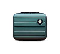 Balakaka Beauty Case da Viaggio Rigido per Cosmetici, Trucchi Borsa Portatile Impermeabile per il Trucco,16 -pollici Beauty Case da Viaggio Donna In ABS con Manico 34x15x25CM Verde scuro