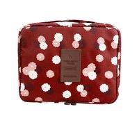 Balakaka Beauty Case da Viaggio, Trousse da Toilette con Multi Scomparti,Grande Portatile Borsa Cosmetica con Manico, Stampa Floreale Trousse Makeup Bag per Bagno da Viaggio