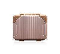 Balakaka Beauty Case Rigida da Viaggio Custodia da Toilette Impermeabile Borsa In ABS Custodia Cosmetica Portable, Chiusura a Cerniera, Borsa da Toilette da Viaggio Donna, Oro Rosa