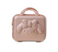 Balakaka Beauty Case Rigido da Viaggio,Trucchi Custodia Cosmetica Donna, Beauty Case donna Borsa da Toilette da Viaggio Impermeabile Borsa In ABS con Manico Oro rosa