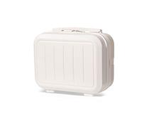 Balakaka Beauty Case Rigido Vanity Case Astuccio da Toilette Rigido Borsa In ABS Adattabile Ragazza Multicolor Beauty Case da Viaggio Materiale Rigido Il regalo della ragazza Bianco