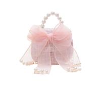 Balakaka Borsa a Tracolla per Bambina 2-7 Anni, Carino Paillettes Principessa Con Arco e Perle, per Feste Shopping Ragazze Regalo