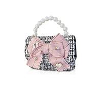 Balakaka Borsa a Tracolla per Bambina 2-7 Anni, Carino Paillettes Principessa Con Arco e Perle, per Feste Shopping Ragazze Regalo