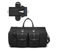 Balakaka Borsa da Viaggio per Donna Uomo,Borsone Palestra Borsone Palestra Sportiva con Scomparto Scarpe,Grande Capacità 65L Impermeabile Borsa da Fine Settimana,Nero