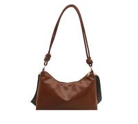 Balakaka Borsa Donna Tracolla Casual 5L, Borsa a Spalla Donna Elegante in Pelle PU con Tracolla Regolabile, Crossbody Bag con Zip per Uso Quotidiano, Marrone