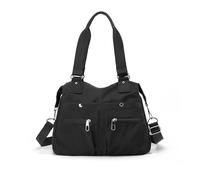 Balakaka Borsa Tracolla Donna 36×31×14CM, Impermeabile Tasche Multiple Borsa a Spalla Donna con Maniglia, Grande Capacità Borsa a Mano per Lavoro Uso Quotidiano, nero