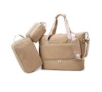 Balakaka Borsone da Viaggio 3pcs con Borsa da Toilette, Borsa Palestra Donna con Scomparto Per Scarpe e Tasche Umide Impermeabili, 35L Borsa Ospedaliera Borsa per il weekend con borsa isolata