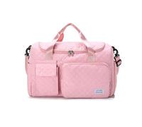 Balakaka Borsone da Viaggio Donna 31L, 46×23×30 cm Borsa Sportiva Tote Gym per Scarpe e Tasca Bagnata, Grande Capacità Impermeabile Borsone Palestra per Nuotare e Fare Shopping, Rosa