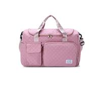 Balakaka Borsone da Viaggio Donna 31L, 46×23×30 cm Borsa Sportiva Tote Gym per Scarpe e Tasca Bagnata, Grande Capacità Impermeabile Borsone Palestra per Nuotare e Fare Shopping, Rosso rosa