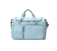 Balakaka Borsone da Viaggio Donna 31L, 46×23×30 cm Borsa Sportiva Tote Gym per Scarpe e Tasca Bagnata, Grande Capacità Impermeabile Borsone Palestra per Nuotare e Fare Shopping, Azzurro