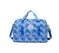 Balakaka Borsone da Viaggio Donna 42.5L, Grande Capacità Sportiva Tote Gym con Scarpe & Tasca Bagnata, Impermeabile Duffel con Cinghie per Trolley per Viaggi Sportivi Fitness, Blu