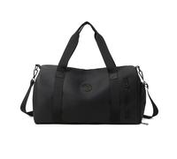 Balakaka Borsone Palestra Uomo Donna 24L, Borsa Sportivo con Porta Scarpe e Tasca Umida, Grande Capacità Borsone da Viaggio con Tracolla Removibile per Sport Viaggi, Nero versatile