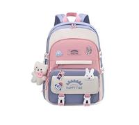 Balakaka Carino Zaino Scuola Elementare per Bambini 6 ai 12 ann, Multifunzione Zaino Bambina Scuola Regalo Ragazze Ragazzi,Impermeabile Grande Zainetto per Viaggi Scolastici,Blu
