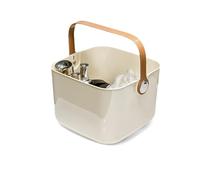 Balakaka Cestino per Doccia Portatile con Maniglia, Cesto Portaoggetti Con fori di Drenaggio, Gande Capacità Basic Cesto Portaoggetti per Bagno e Cucina