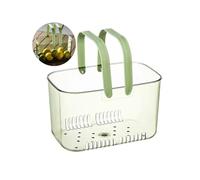 Balakaka Cesto Portaoggetti con Maniglia 5.8 L, Cestino per Doccia Portatile con Foro di Scarico, Cesto Portaoggetti per Conservare i Cosmetici Shampoo, Verde erba