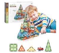 Balakaka Costruzioni Magnetici Aereo 29 pezzi, Educativo Blocchi Magneti Set Magnetico Costruzioni Giochi, STEMS Creatività Montessori Educativi Regali per Bambini 3+ Anni