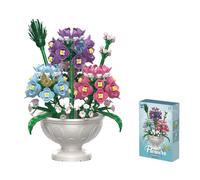 Balakaka Fiore Finto Artificiale da Costruire per Adulti con Vaso, Fiore di Mattoncini da Costruzione Botanical Collection per Arredamento per la casa, Idea Regalo per Donna