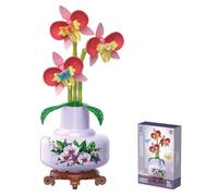 Balakaka Fiore Finto Artificiale da Costruire per Adulti con Vaso, Fiore di Mattoncini da Costruzione Botanical Collection per Arredamento per la casa, Idea Regalo per Donna