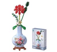 Balakaka Fiore Finto Artificiale da Costruire per Adulti con Vaso, Fiore di Mattoncini da Costruzione Botanical Collection per Arredamento per la casa, Idea Regalo per Donna