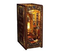 Balakaka Kit Fai da Te Book Nook Kit Fai da te in Miniatura per Casa con Mobili e Luce a LED, 3D, in Legno, Modellini per Adulti da Costruire Stanza In Miniature Fai-Da-Te Da