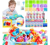Balakaka Magic Water Elf con 20 Gel Colorati, Kit Creativo 3D Magic Gel con 18 Formine/Acquario/Vaso per raggruppare, Giocattolo Acquatico Fatto a Mano Regalo per Bambini 3+ Anni