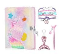 Balakaka Set di Cancelleria 4pcs Cadeau pour fille,Cancelleria Per Scrivere E Disegnare,Note da Scrivere con Serratura e Chiavi
