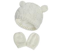 Balakaka Set di Guanti Invernali Caldi per Bambini Cappello Lavorato a Maglia con Guanti per Neonati Cappelli Caldi per Neonati Autunno e Inverno Caldo Carino Berretto Invernale Beanie Cappelli