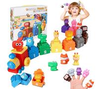 Balakaka Treno dei Numeri Giocattolo Scatola Regalo Colorata, Giochi Montessor con 9 Animali da Fattoria pour Compter Associer, Giochi Educativi per Bambini 1 2 3 anni Regalo di compleanno o di Natale