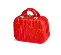 Balakaka Vanity Case con Maniglia Superiore, Beauty Case da Viaggio Materiale Rigido, Accessori Da Viaggio Custodia Per Trucchi Unisex Adulto, Chiusura Zip Rosso