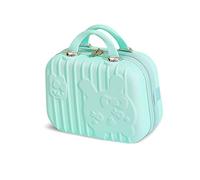 Balakaka Vanity Case con Maniglia Superiore, Beauty Case da Viaggio Materiale Rigido, Accessori Da Viaggio Custodia Per Trucchi Unisex Adulto, Chiusura Zip Verde menta