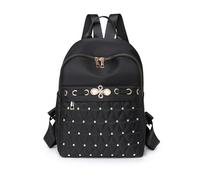Balakaka Zaino Da Donna Antifurto 12L, 2 in 1 Nylon Leggero Zainetto Multifunzionale con Tracolla Regolabile, Borsa Casual con Cerniera Liscia per il Viaggio, Nero