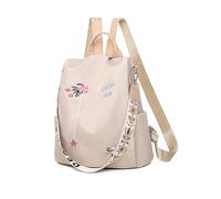 Balakaka Zaino Donna Antifurto 12 L, 2 in1 Impermeabile Zainetto Multifunzionale con Ricamo, Borsa Casual ed Moda per Viaggio Lavoro Shopping Scuola