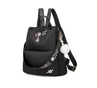 Balakaka Zaino Donna Borsa a Tracolla Moda Impermeabile Zaino Piccolo Borse a Spalla Borsa a Mano Leggero Casual Vintage Zainetto per Viaggio Scuola Lavoro Shopping Nero