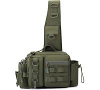 BALAMLB Borsa A Tracolla da Pesca, Zaino A Tracolla con Grande capacità, Custodia per Attrezzi da Pesca,Multifunzionale Esche Spalla All'aperto Borse Campeggio Impermeabili Borsa Pesca Impermeabile E