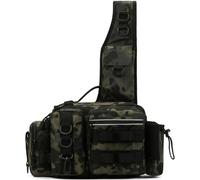 BALAMLB Borsa A Tracolla da Pesca, Zaino A Tracolla con Grande capacità, Custodia per Attrezzi da Pesca,Multifunzionale Esche Spalla All'aperto Borse Campeggio Impermeabili Borsa Pesca Impermeabile C