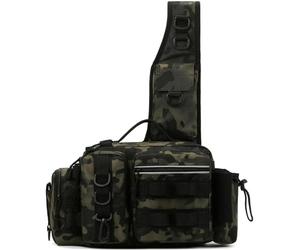 BALAMLB Borsa A Tracolla da Pesca, Zaino A Tracolla con Grande capacità, Custodia per Attrezzi da Pesca,Multifunzionale Esche Spalla All'aperto Borse Campeggio Impermeabili Borsa Pesca Impermeabile C