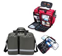 BALAMLB Borsa Traumatologica per Primo Soccorritore,Zaino di Emergenza Professionale Vuoto,Zaino di Pronto Soccorso per Assistenza Sanitaria Domiciliare,EMT,EMS,Kit di Sopravvivenza da Campeggio B