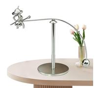 Balance Art, Creative Desktop Science Sculpture Set, Adjustable Metal Balance Toy with Swing Motion, Engineering Inspired Desk Ornament, Artistic Balances Decor with Sl esign, Office Shelf