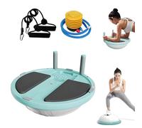 Balance Ball Trainer - Palla gonfiabile compatta per esercizi di yoga e stabilità, con fasce di resistenza e pompa a piede, per allenamenti completi e palestra a casa