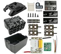 Balance Battery Management System PCBA Board con ricarica bilanciata e indicatore LED, circuito di protezione 15S 18V per BL1815/BL1890B Power Tool Battery Pack