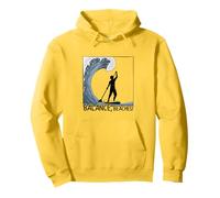 Balance, Beaches! Stand Up Paddling Big Wave Surf Felpa con Cappuccio