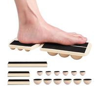 Balance Board a gamba singola, per allenare i piedi, in legno, per caviglie, per allenare polpacci, stretching e fitness