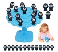 Balance Board Game, Penguin Balancing Game, Educational Toys, Interactive Desktop Balance Plate, for Birthdays, Family, Travel, Home Entertainment, 7.28x5.98x1.57 Inches