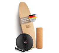 Balance Board JUCKER HAWAII Homerider Local Wave - Tavola d'equilibrio, Set completo Rullo in sughero e cuscino per equilibrio