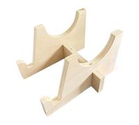 Balance Board Rack, Roller Stand Holder, 8.66x7.87in Wooden Trainer Bracket, Space Saving Vertical Design, Authentic Stable Construction for Indoor, Adult, Gym, Fitness, Center Use